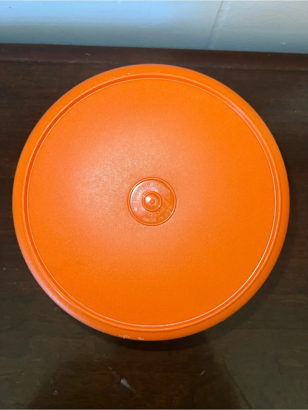 Vintage Tupperware 1337-16 1336-17 Orange Seal N Serve Bowl with Lid
